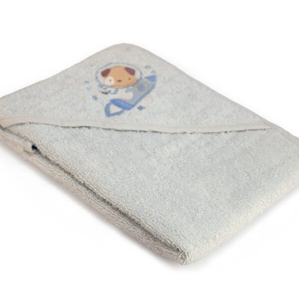 Baby Cap Towel With Piping Hood Embroidery