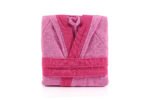 Micro Terry Hooded Bathrobe with Contrast Fashion