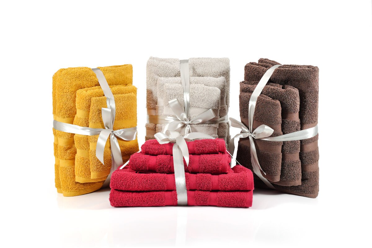 Terry Towel Wash Cloth Set 6 Pcs