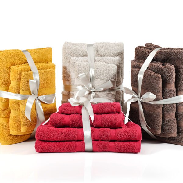 Terry Towel Wash Cloth Set 6 Pcs