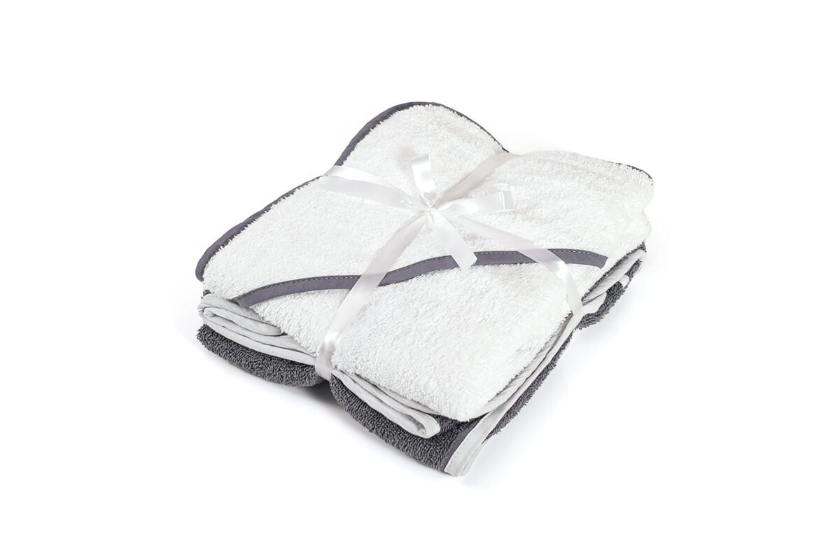 Baby Cap Towel Set with Contrast Pippen